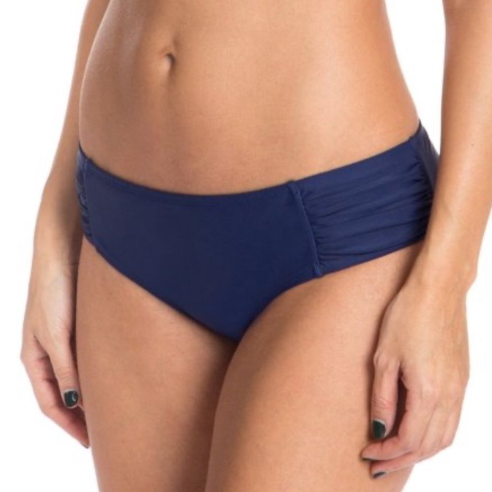 Relleciga Navy Hipster‎ Swim Bottoms, Size M, NWT